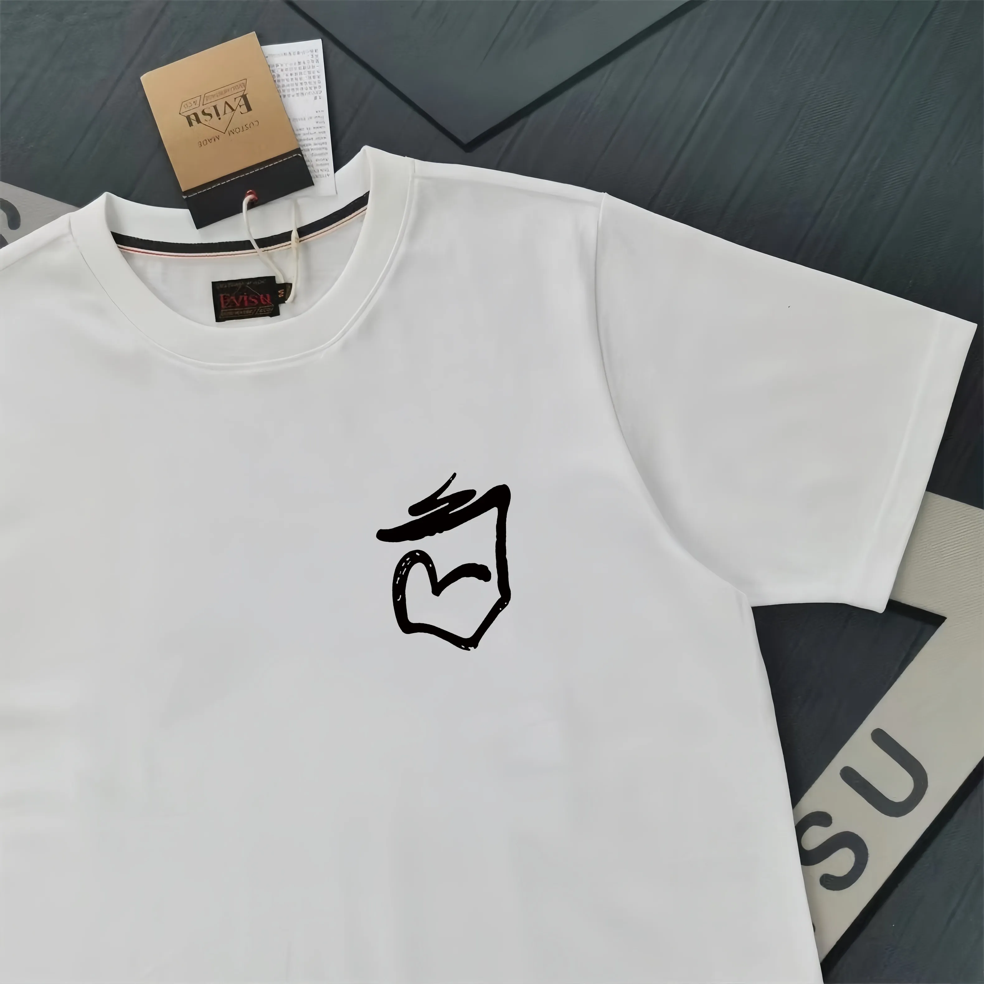 Evisu 2025New Arrival T ⚠ Quality⚠ Same Style T ，Black S-XXL，White S-XXL，Gray M-XXL，Red M-XXL， Red M-XXL